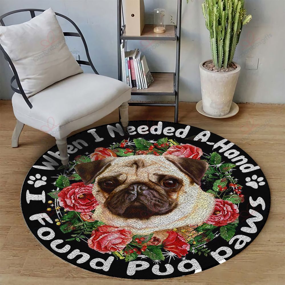 Found Pug Round Carpet Floor Rug Living Room Bedroom Decor Round Area Rug Carpet Found Pug Round Carpet Floor Rug Living Room Bedroom Decor Round Area Rug Carpet