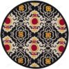 Four Seasons Round Carpet Floor Rug Living Room Bedroom Decor Round Area Rug Carpet