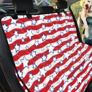 Fourth Of July Usa Star Pattern Print Car Back Seat Cover Dog Car Seat Covers - 4cdfaa6d937d