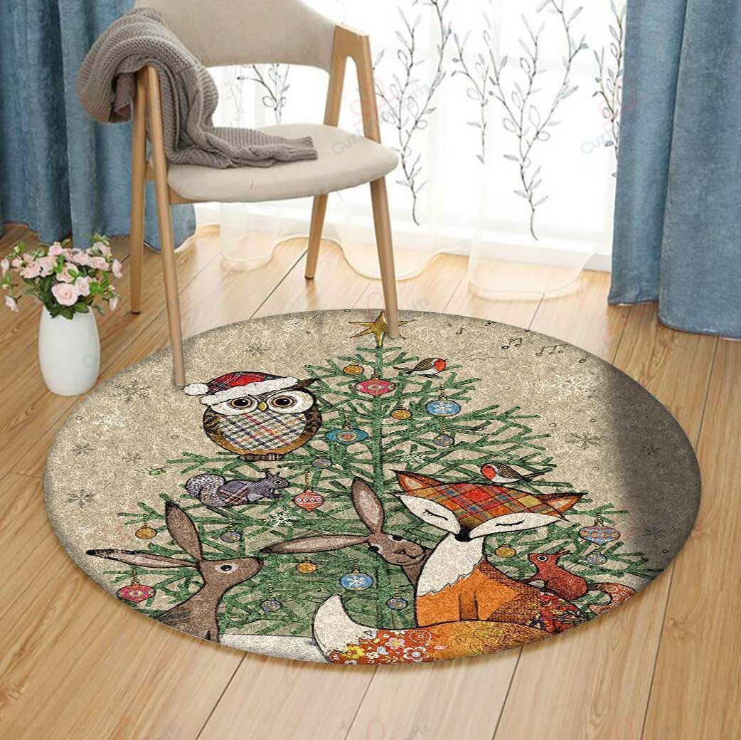 Fox And Friends Round Carpet Floor Rug Living Room Bedroom Decor Round Area Rug Carpet Fox And Friends Round Carpet Floor Rug Living Room Bedroom Decor Round Area Rug Carpet