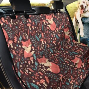 Fox Leaves Pattern Car Back Seat Cover Dog Car Seat Covers - 1b77f66c90d5