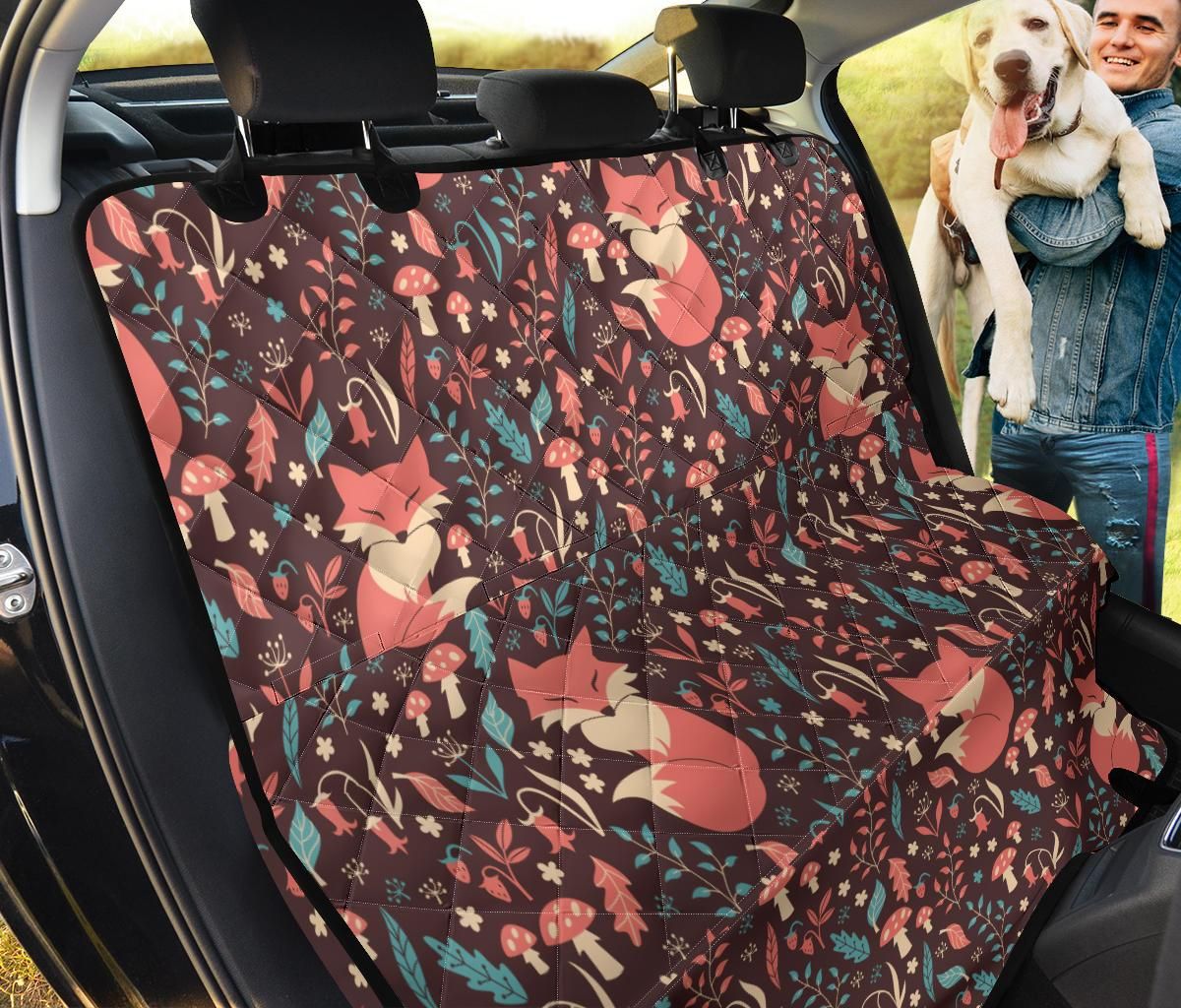 Fox Leaves Pattern Car Back Seat Cover Dog Car Seat Covers - 1b77f66c90d5 Fox Leaves Pattern Car Back Seat Cover Dog Car Seat Covers - 1b77f66c90d5