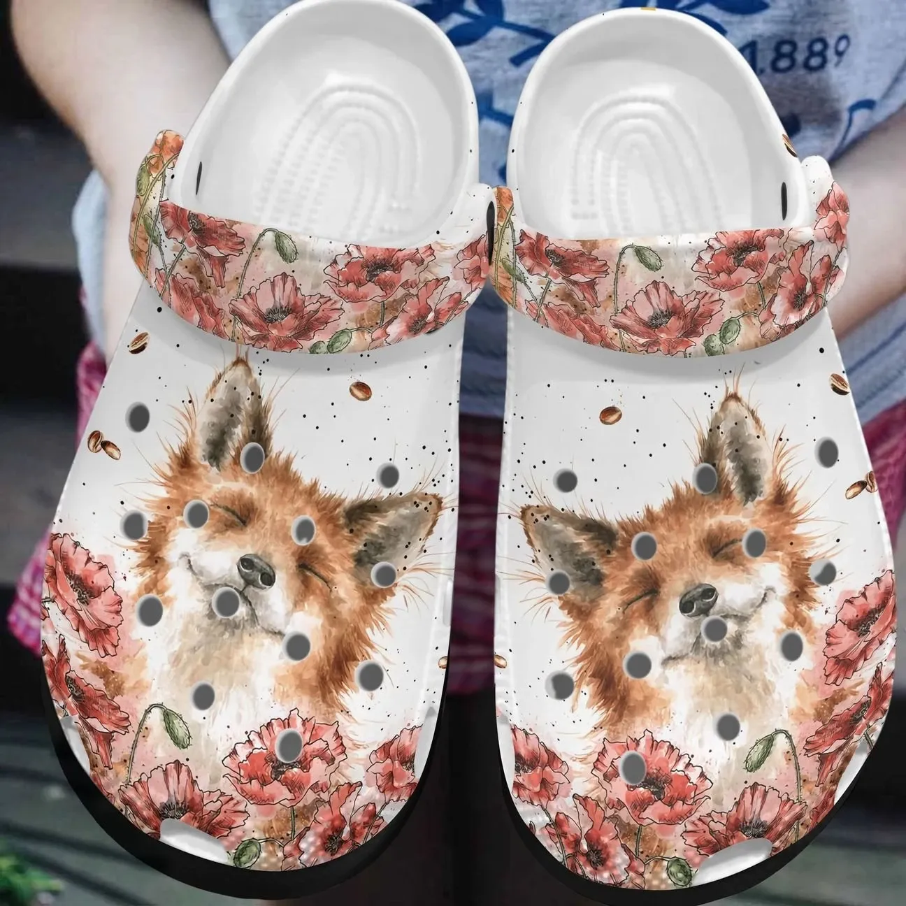 Fox Personalize Clog Custom Crocs Fashionstyle Comfortable For Women Men Kid Print 3D Pretty Fox Fox Personalize Clog Custom Crocs Fashionstyle Comfortable For Women Men Kid Print 3D Pretty Fox