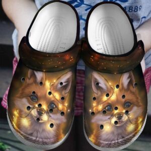 Fox Personalized Clog Custom Crocs Comfortablefashion Style Comfortable For Women Men Kid Print 3D Neon Light Fox