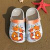 Fox Personalized Clog Custom Crocs Comfortablefashion Style Comfortable For Women Men Kid Print 3D Two Cute Foxes