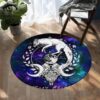 Fox Wicca Round Carpet Floor Rug Living Room Bedroom Decor Round Area Rug Carpet