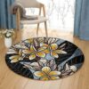 Frangipani Ii Round Carpet Floor Rug Living Room Bedroom Decor Round Area Rug Carpet