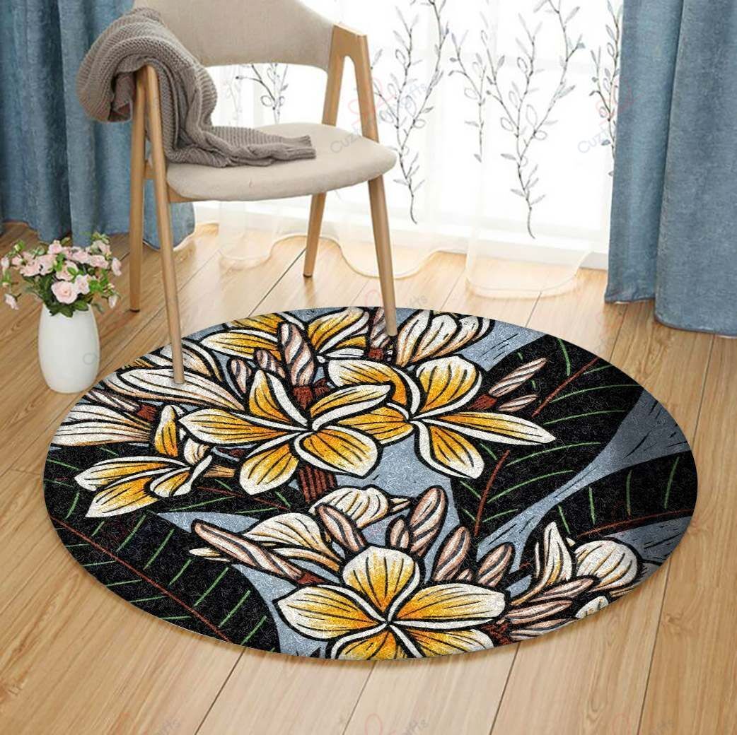Frangipani Ii Round Carpet Floor Rug Living Room Bedroom Decor Round Area Rug Carpet Frangipani Ii Round Carpet Floor Rug Living Room Bedroom Decor Round Area Rug Carpet