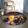 Free Fire Round Carpet Floor Rug Living Room Bedroom Decor Round Area Rug Carpet