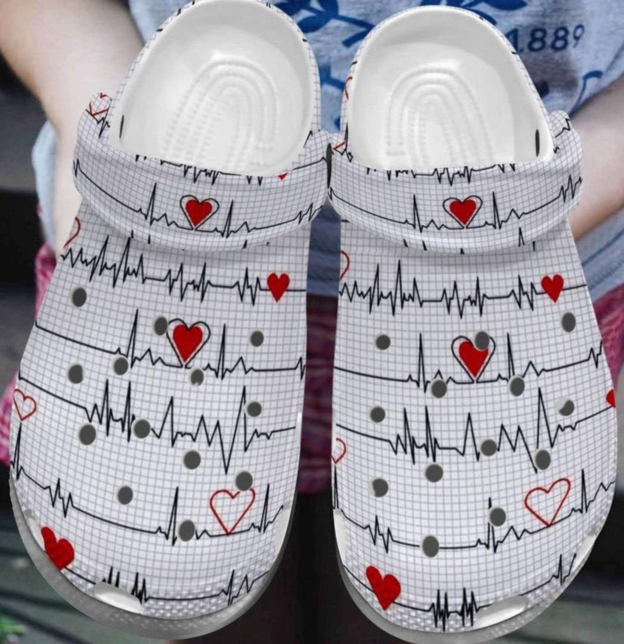 Free Heartbeat Crocs Clog Shoes For Nurse Doctor – Red Heart Shoes Crocbland Clog Birthday Gifts For Man Woman Free Heartbeat Crocs Clog Shoes For Nurse Doctor – Red Heart Shoes Crocbland Clog Birthday Gifts For Man Woman