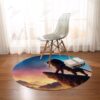 Free Like A Bird Round Carpet Floor Rug Living Room Bedroom Decor Round Area Rug Carpet
