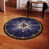 Freemason Round Carpet Floor Rug Living Room Bedroom Decor Round Area Rug Carpet