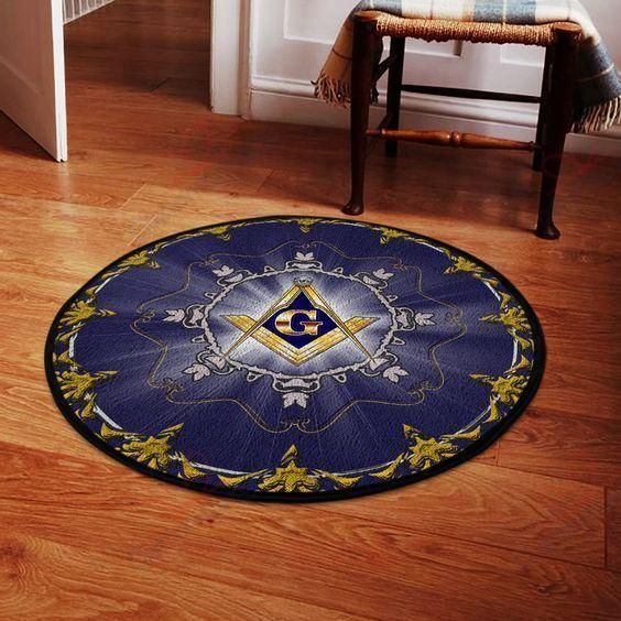 Freemason Round Carpet Floor Rug Living Room Bedroom Decor Round Area Rug Carpet Freemason Round Carpet Floor Rug Living Room Bedroom Decor Round Area Rug Carpet
