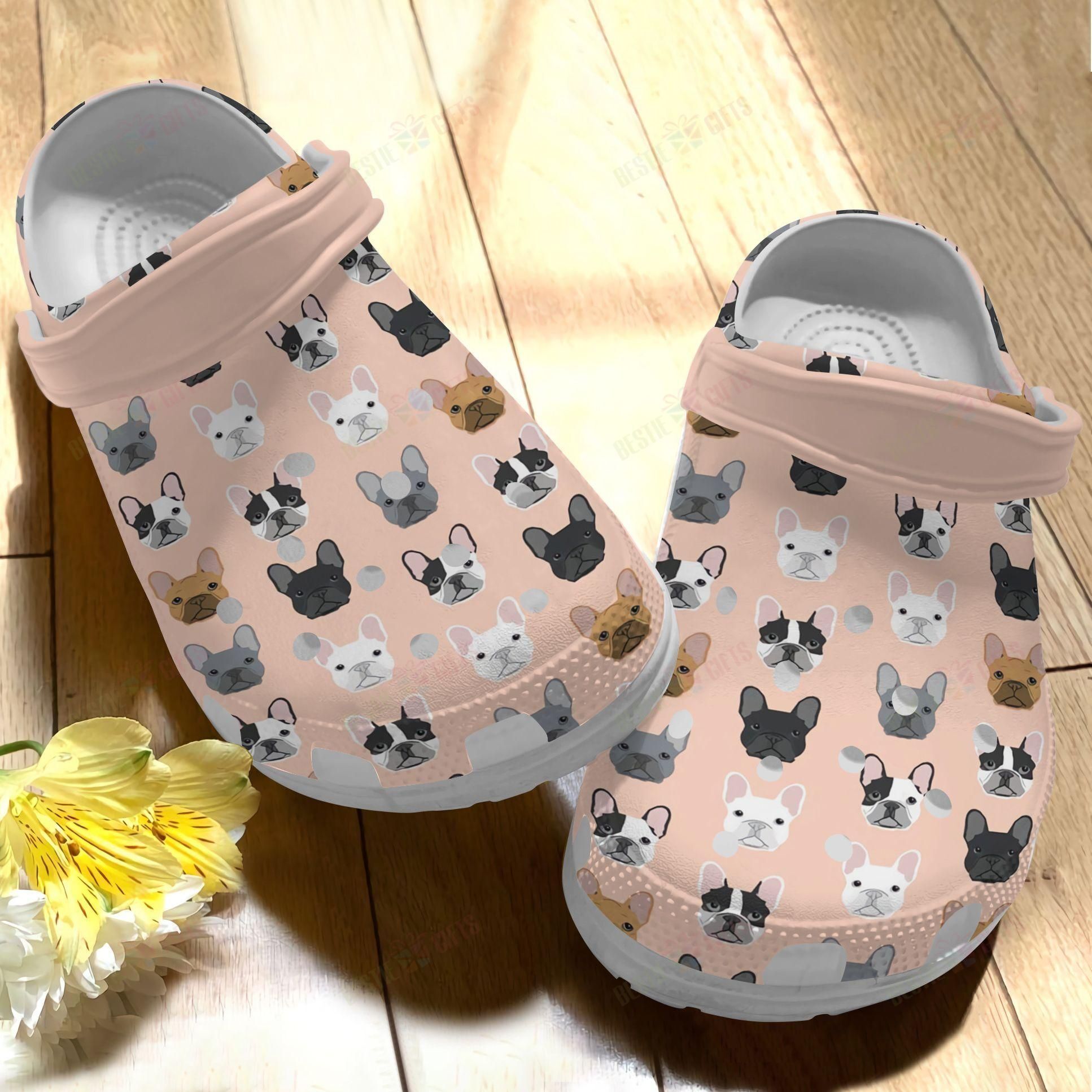 French Bulldog Crocs Clog Classic Clog Lovely Face Shoes French Bulldog Crocs Clog Classic Clog Lovely Face Shoes