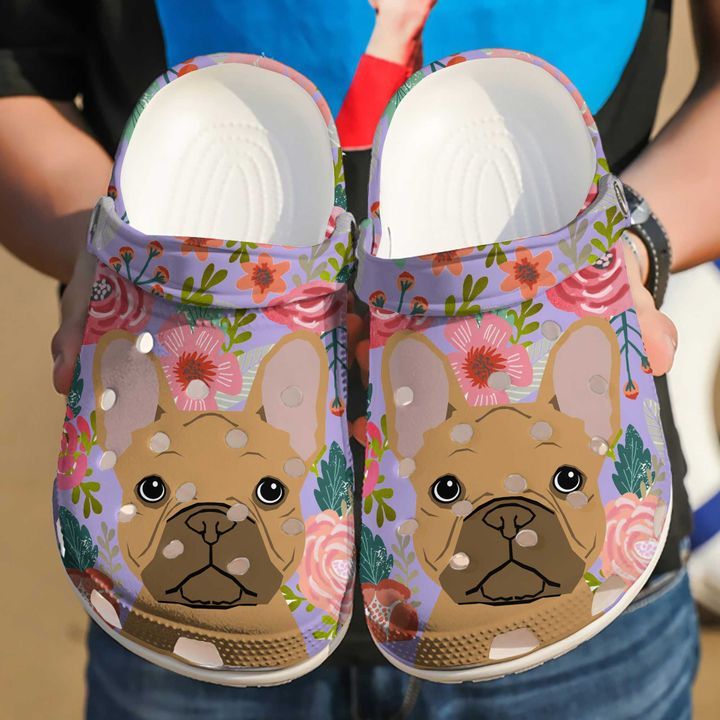 French Bulldog Cute Sku 1112 Crocs Crocband Clog Comfortable For Mens Womens Classic Clog Water Shoes French Bulldog Cute Sku 1112 Crocs Crocband Clog Comfortable For Mens Womens Classic Clog Water Shoes