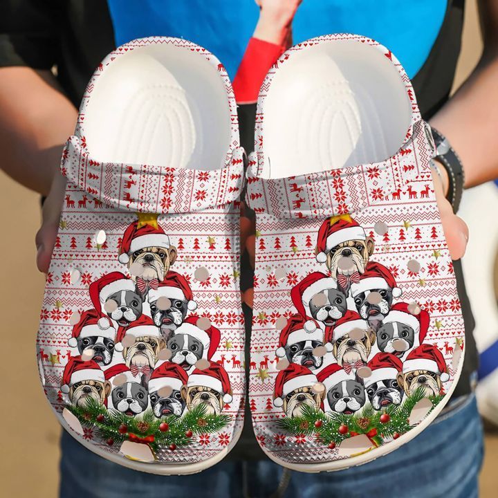 French Bulldog Merry Christmas Sku 1117 Crocs Clog Clog Shoes French Bulldog Merry Christmas Sku 1117 Crocs Clog Clog Shoes