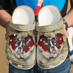 French Bulldog They Steal My Heart Sku 1120 Crocs Crocband Clog Comfortable For Mens Womens Classic Clog Water Shoes