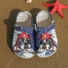 Frenchie Pirate Sku 1950 Crocs Crocband Clog Comfortable For Mens Womens Classic Clog Water Shoes