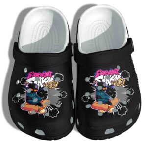 Friday Night Funkin Crocs Clog Shoes – Game Battle Whitty Clog Birthday Gift For Women Men