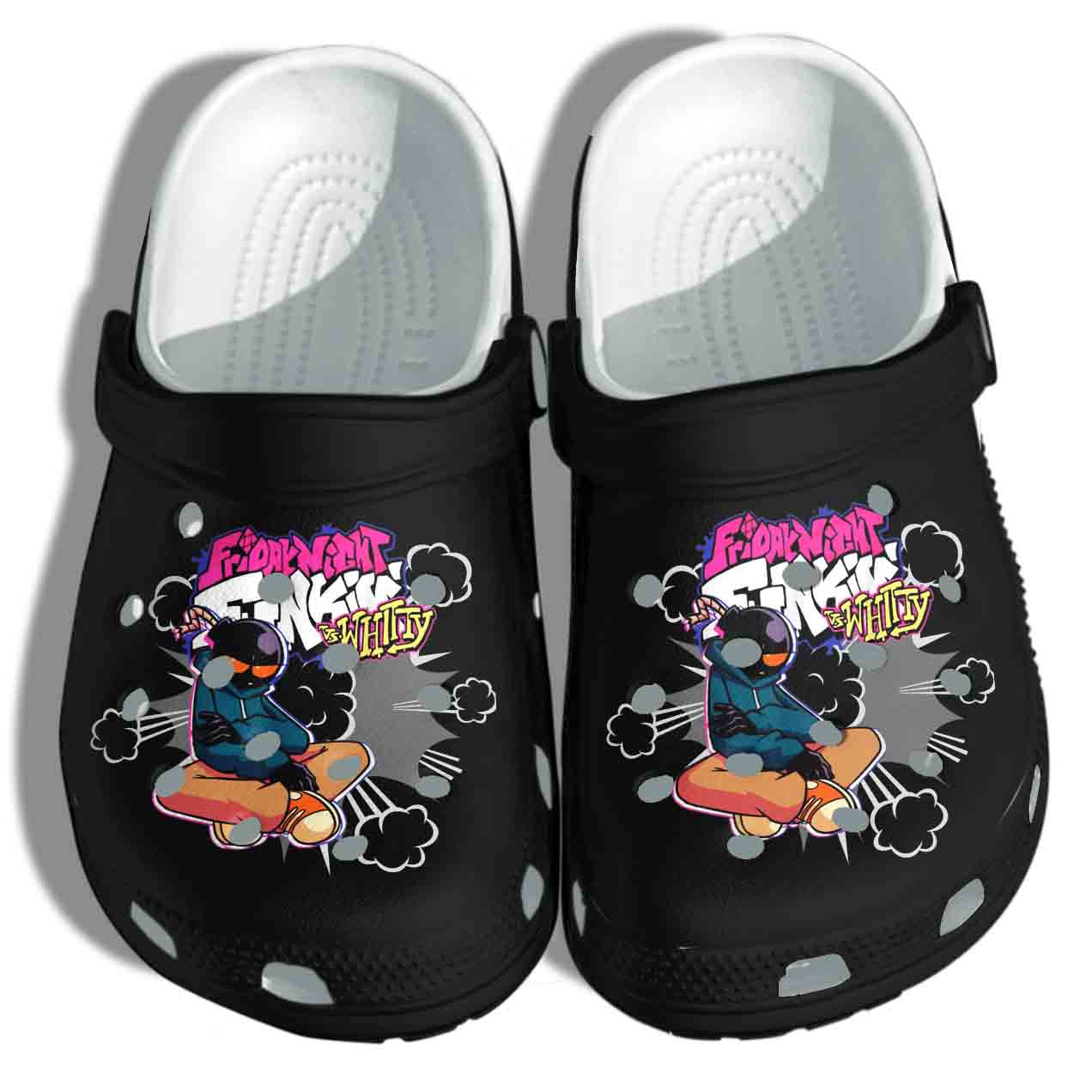 Friday Night Funkin Crocs Clog Shoes – Game Battle Whitty Clog Birthday Gift For Women Men Friday Night Funkin Crocs Clog Shoes – Game Battle Whitty Clog Birthday Gift For Women Men