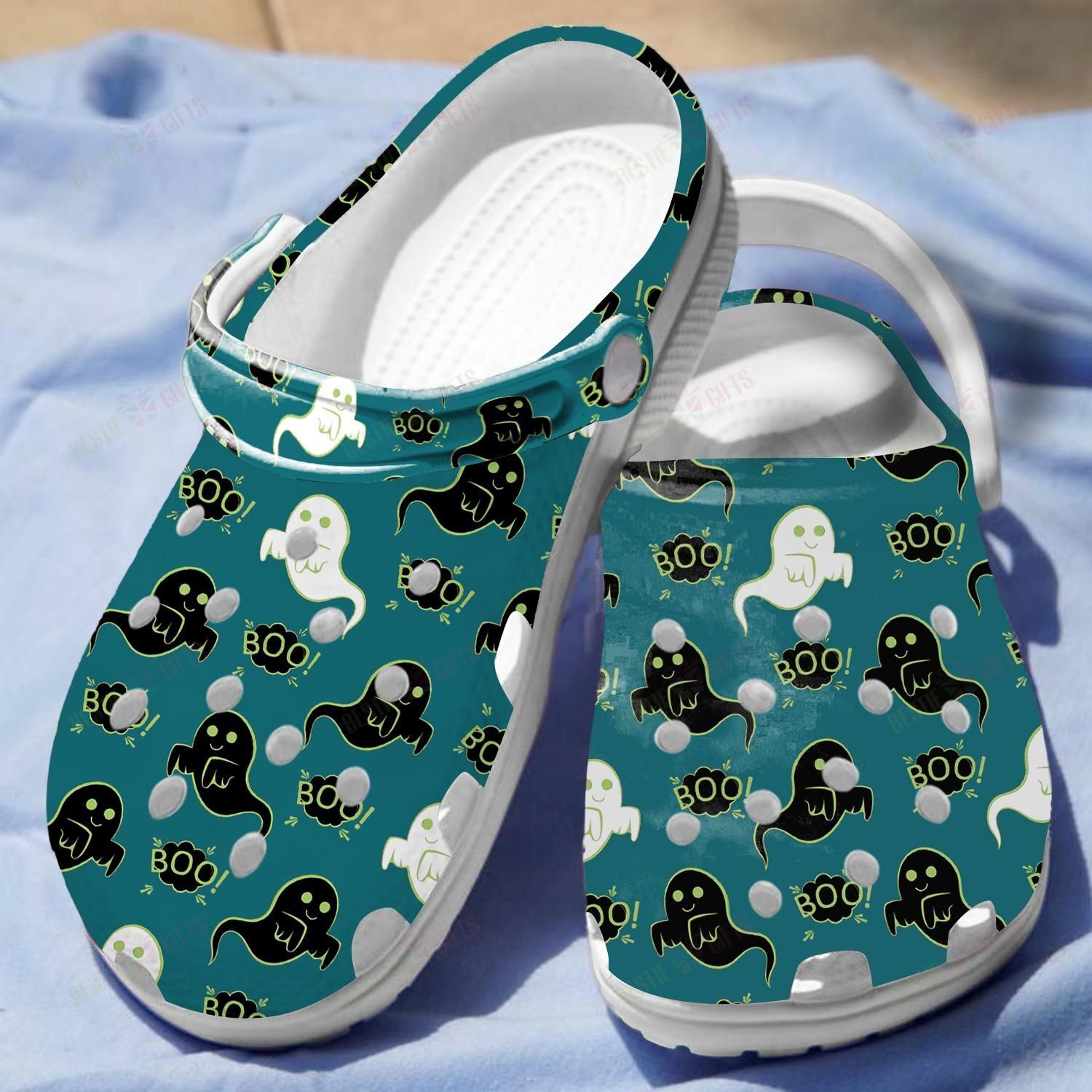 Friendly Ghost Crocs Clog Classic Clogs Shoes Friendly Ghost Crocs Clog Classic Clogs Shoes