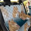 Friendly Pit Bull Terrier Design Car Back Seat Cover Dog Car Seat Covers - c0388829880d