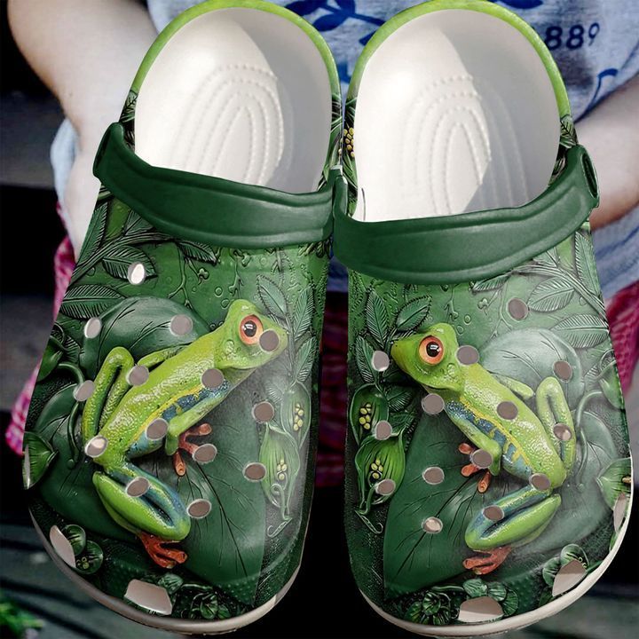 Frog Floral Sku 1134 Crocs Clog Clog Shoes Frog Floral Sku 1134 Crocs Clog Clog Shoes