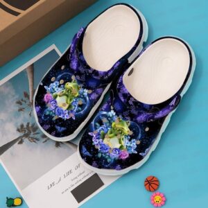 Frog Flowers Sku 1135 Crocs Clog Clog Shoes