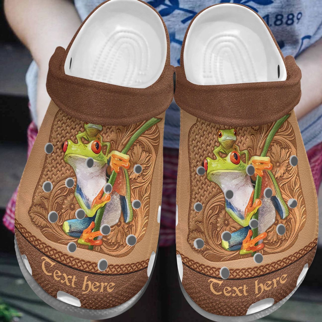 Frog Personalize Clog Custom Crocs Fashionstyle Comfortable For Women Men Kid Print 3D Personalized Green Frogs Frog Personalize Clog Custom Crocs Fashionstyle Comfortable For Women Men Kid Print 3D Personalized Green Frogs