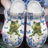 Frog Personalize Clog Custom Crocs Fashionstyle Comfortable For Women Men Kid Print 3D Whitesole Beautiful Frog