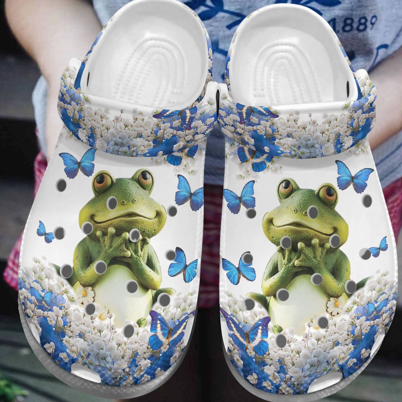 Frog Personalize Clog Custom Crocs Fashionstyle Comfortable For Women Men Kid Print 3D Whitesole Beautiful Frog Frog Personalize Clog Custom Crocs Fashionstyle Comfortable For Women Men Kid Print 3D Whitesole Beautiful Frog