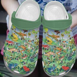 Frog Personalized Clog Custom Crocs Comfortablefashion Style Comfortable For Women Men Kid Print 3D Party On The Lake