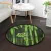 Frog Stem The Bamboo Round Carpet Floor Rug Living Room Bedroom Decor Round Area Rug Carpet