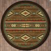 Frontier Outpost Round Carpet Floor Rug Living Room Bedroom Decor Round Area Rug Carpet
