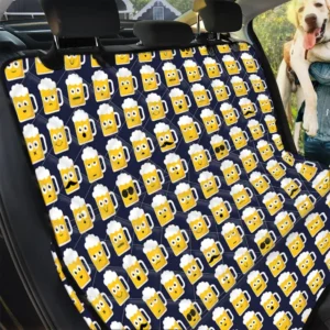 Funny Beer Emoji Pattern Design Car Back Seat Cover Dog Car Seat Covers - 531d78961b27