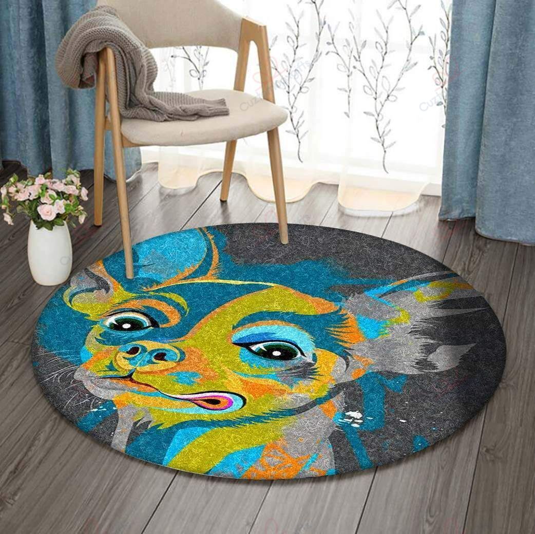 Funny Chihuahua Face Round Carpet Floor Rug Living Room Bedroom Decor Round Area Rug Carpet Funny Chihuahua Face Round Carpet Floor Rug Living Room Bedroom Decor Round Area Rug Carpet