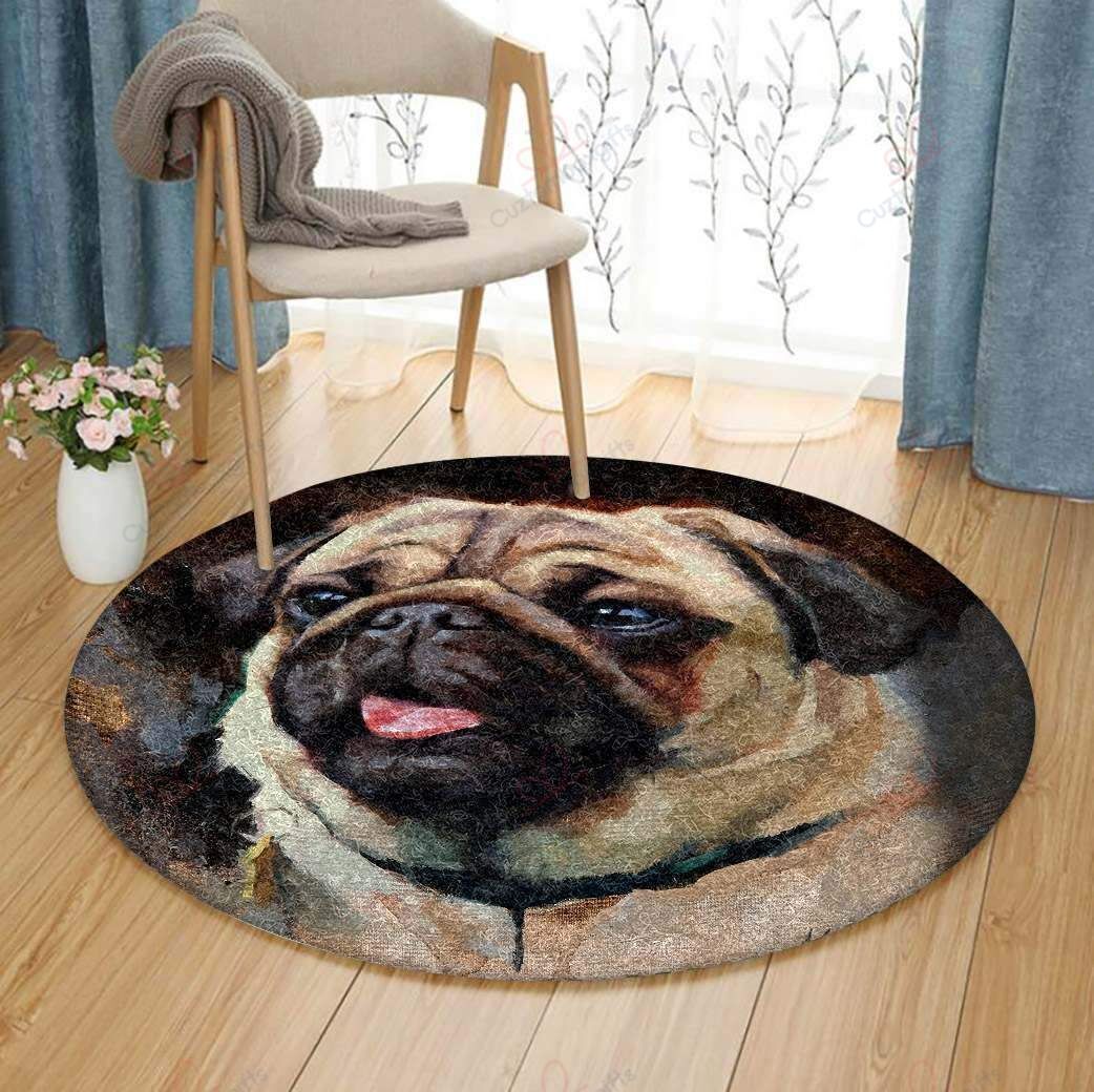 Funny Dog Face Round Carpet Floor Rug Living Room Bedroom Decor Round Area Rug Carpet Funny Dog Face Round Carpet Floor Rug Living Room Bedroom Decor Round Area Rug Carpet