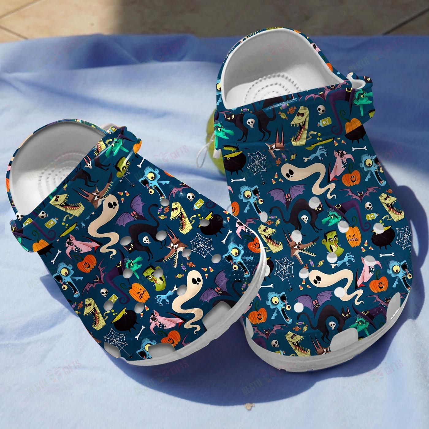 Funny Ghost Crocs Clog Classic Clogs Shoes Funny Ghost Crocs Clog Classic Clogs Shoes