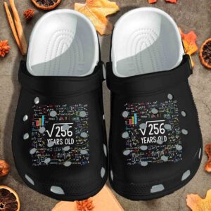 Funny Math Birthday Shoes For Teacher Customize Birthday – 16 Years Old Crocs Clog Clog Birthday Gift