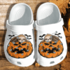Funny Sloth Hug Pumpkin Shoes Clog – Halloween Crocs Clog Crocband Clog Birthday Gift For Girl Women