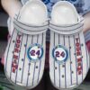 Funny Uniform Baseball Shoes Crocs Clog-24th Baseball Shoes Crocbland Clog For Men Women