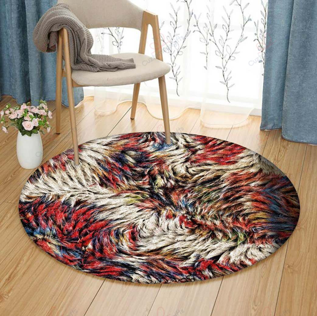 Fur Round Carpet Floor Rug Living Room Bedroom Decor Round Area Rug Carpet Fur Round Carpet Floor Rug Living Room Bedroom Decor Round Area Rug Carpet