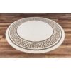 Gad Greek Key Round Carpet Floor Rug Living Room Bedroom Decor Round Area Rug Carpet