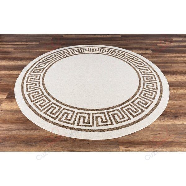 Gad Greek Key Round Carpet Floor Rug Living Room Bedroom Decor Round Area Rug Carpet Gad Greek Key Round Carpet Floor Rug Living Room Bedroom Decor Round Area Rug Carpet
