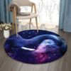 Galaxy Elephant Round Carpet Floor Rug Living Room Bedroom Decor Round Area Rug Carpet