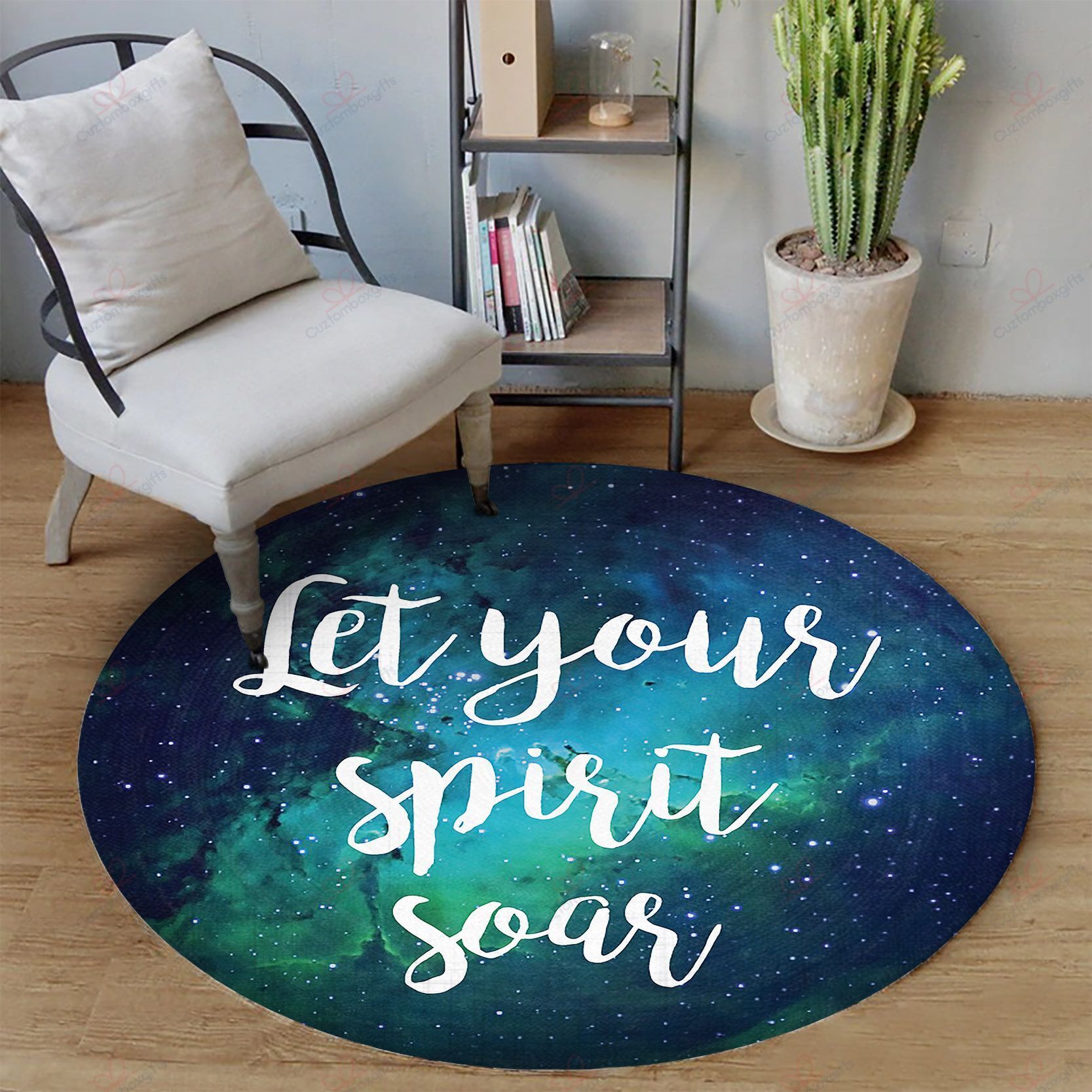 Galaxy Let Your Spirit Soar Round Carpet Floor Rug Living Room Bedroom Decor Round Area Rug Carpet Galaxy Let Your Spirit Soar Round Carpet Floor Rug Living Room Bedroom Decor Round Area Rug Carpet
