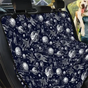Galaxy Ufo Pattern Print Car Back Seat Cover Dog Car Seat Covers - 3c8109c72a48