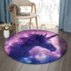Galaxy Unicorn Round Carpet Floor Rug Living Room Bedroom Decor Round Area Rug Carpet
