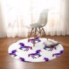 Galaxy Unicorn Round Carpet Floor Rug Living Room Bedroom Decor Round Area Rug Carpet