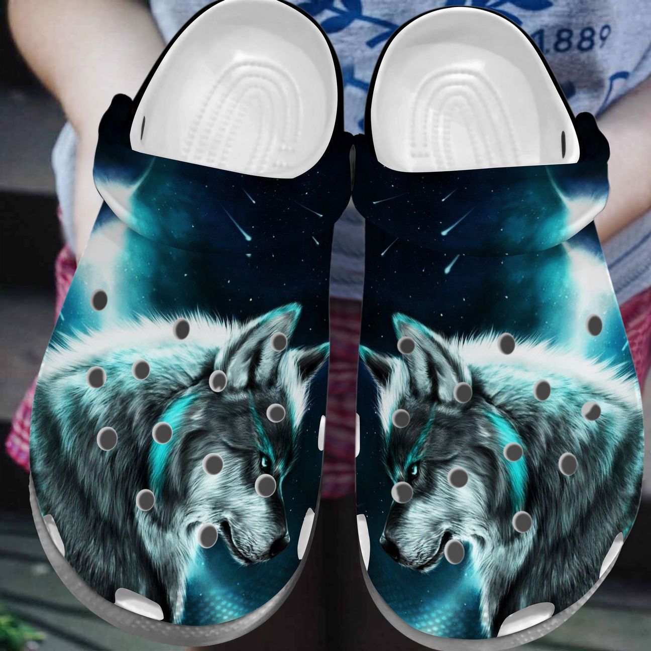 Galaxy Wolf Personalized Clog Custom Crocs Comfortablefashion Style Comfortable For Women Men Kid Print 3D Galaxy Wolf Personalized Clog Custom Crocs Comfortablefashion Style Comfortable For Women Men Kid Print 3D